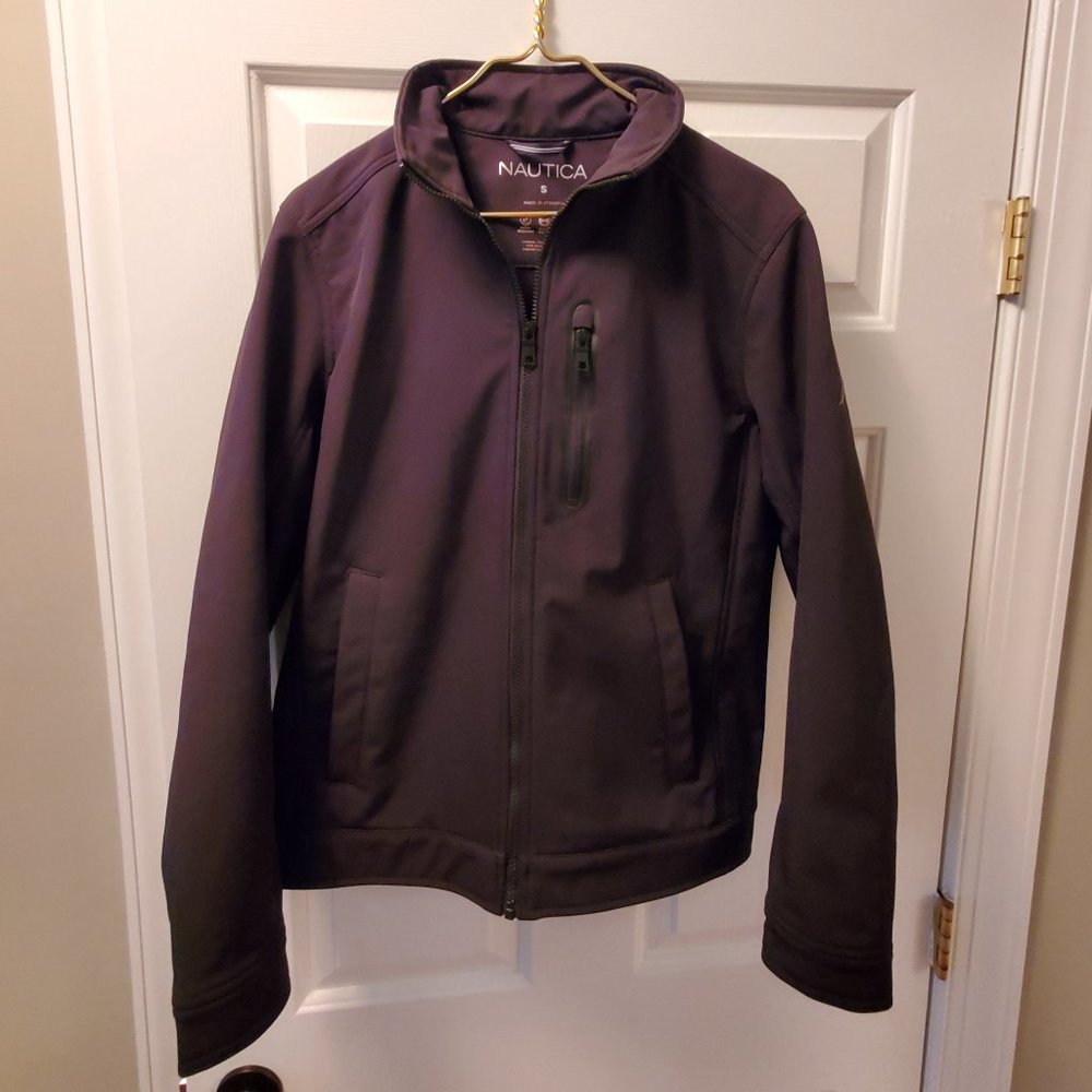 Nautica Water Resistant, Wind Resistant, Active Stretch Jacket, Black, S